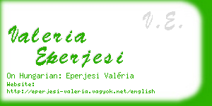 valeria eperjesi business card